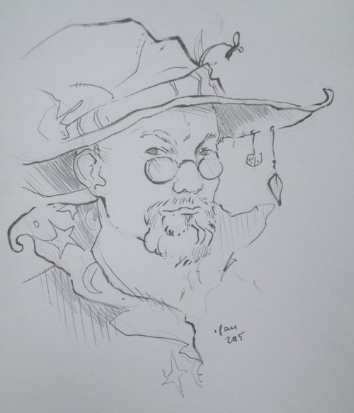 Wizard me this. (Sketch by Pau Norontaus)